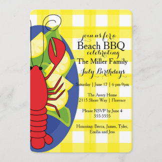 Lobster Invitation Kaart