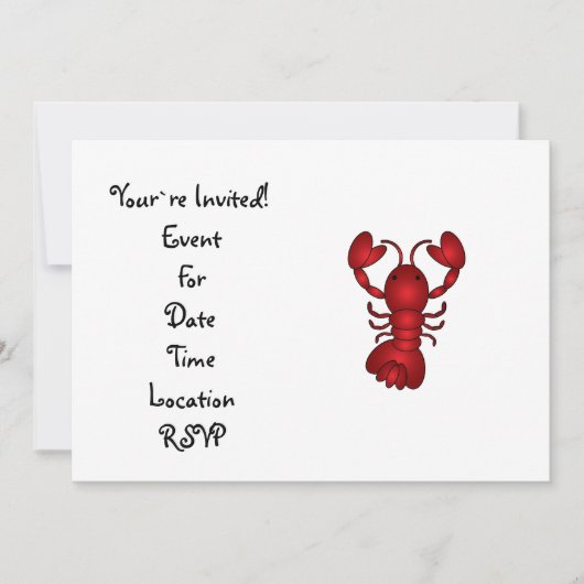 Lobster Kaart (Voorkant)