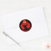 Lobster Kings Ronde Sticker (Envelop)