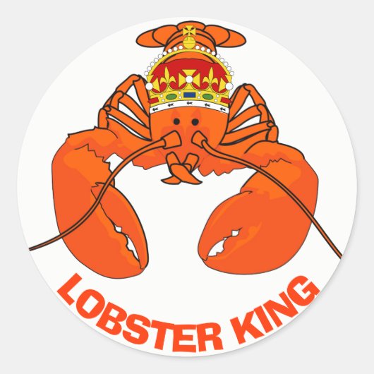 Lobster Kings Ronde Sticker (Voorkant)