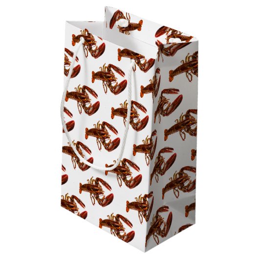 Lobster Klein Cadeauzakje (Achterkant Gekanteld)