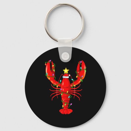 Lobster Lighting Xmas Tree Matching Lobster Christ Sleutelhanger (Voorkant)