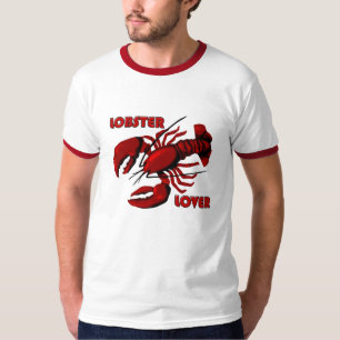 Lobster Lover Mannen Red Ringer T shirt