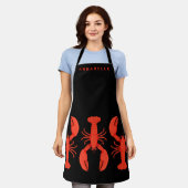 Lobster Lover Personalize Apron Schort (Gedragen)