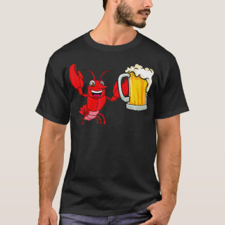 Lobster met bier Alcohol Foamed beer Be T-shirt