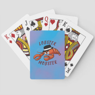 Lobster Mobster 🦞 Grappige Cartoon Gangster Pokerkaarten