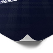  Lobster Navy Blue Elegant Poster Banner (Hoek)