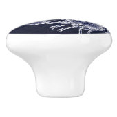 Lobster Navy Blue Elegant Zee Food Decor Keramische Knop (Zijkant)