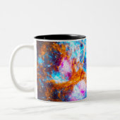 Lobster Nebula Tweekleurige Koffiemok (Links)