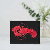 Lobster on Black Background by Marsden Hartley Briefkaart (Staand voorkant)