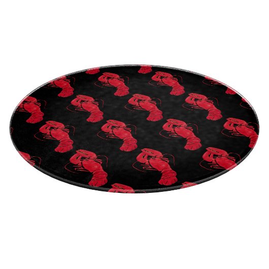 Lobster on Black Background by Marsden Hartley Snijplank (Hoek)