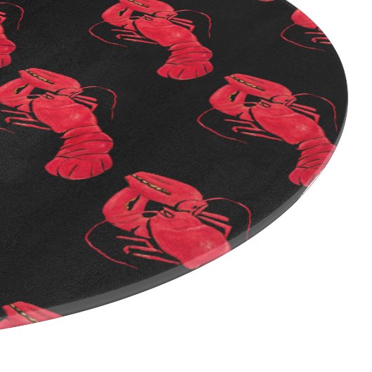 Lobster on Black Background by Marsden Hartley Snijplank (Hoek)