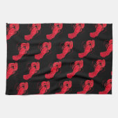 Lobster on Black Background by Marsden Hartley Theedoek (Horizontaal)