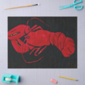 Lobster on Black Background by Marsden Hartley Tissuepapier (Craft)