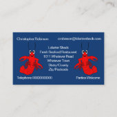 Lobster-ontwerp Visitekaartje (Voorkant)