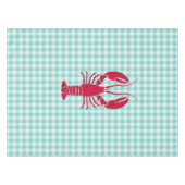 Lobster op Blue Gingham Tafelkleed (Voorkant (Horizontaal))