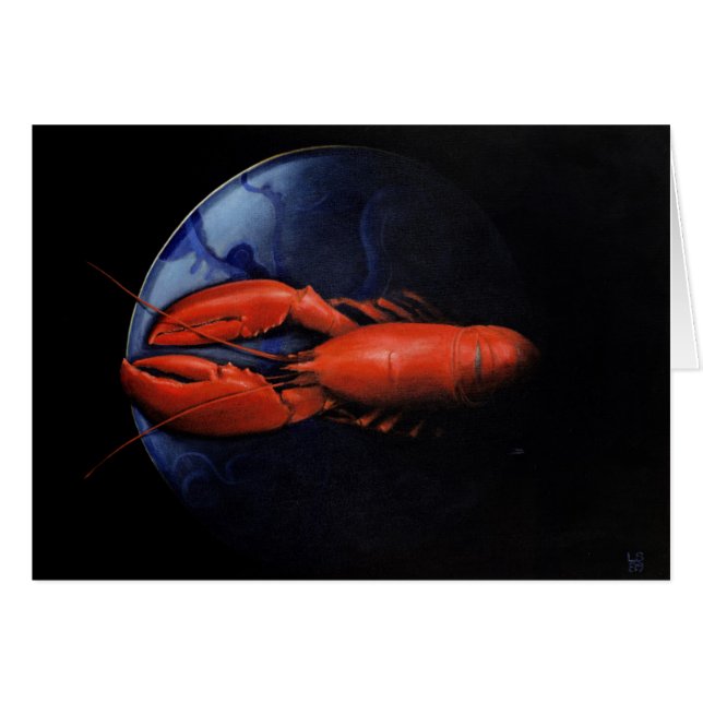 Lobster op Bord Tiffany (Voorkant Horizontaal)