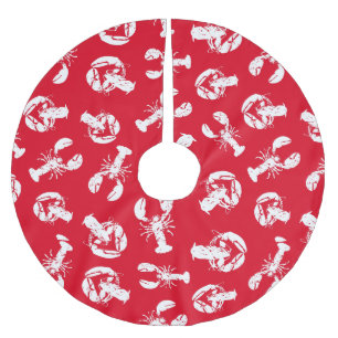 Lobster Pattern Red White Kerstboom Rok