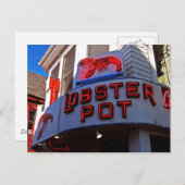 Lobster Pot Neon Sign Briefkaart (Voorkant / Achterkant)