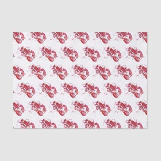 Lobster Print Tissuepapier (Voorkant)