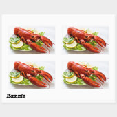 Lobster Rechthoekige Sticker (Vel)