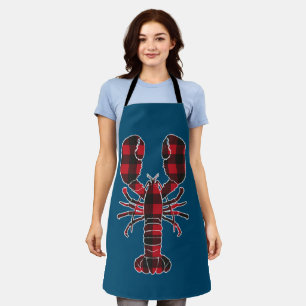 Lobster Red Pset Buffalo Matching Pajama Family Schort