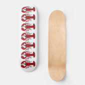 Lobster rood wit Aangepast Schaats breed Skateboard (Voorkant)