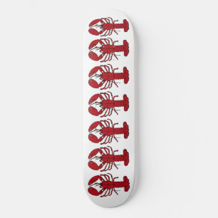 Lobster rood wit Aangepast Schaats breed Skateboard
