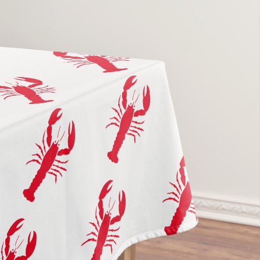 Lobster rood wit patroon moderne kust tafelkleed (Voorbeeld)