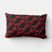 Lobster rouge Noir oreiller (Verso)