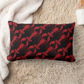 Lobster rouge Noir oreiller (Couverture)