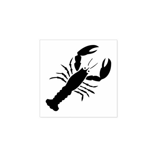 "Lobster" Rubberen stempel (Afrduk)