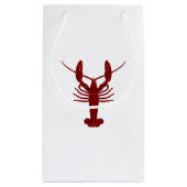Lobster Silhouette Klein Cadeauzakje (Achterkant)