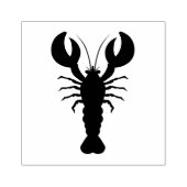 Lobster Silhouette Rubberstempel (Afrduk)