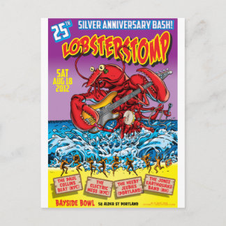LOBSTER STOMP Poster Art van Mort Todd Briefkaart