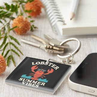 Lobster Summer Vibes – Cute Coastal Crab Sleutelhanger