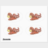 Lobster Tail Ovale Sticker (Vel)