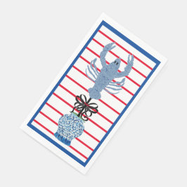 Lobster Topiary Ginger Jars Paper Guest Towels Servet