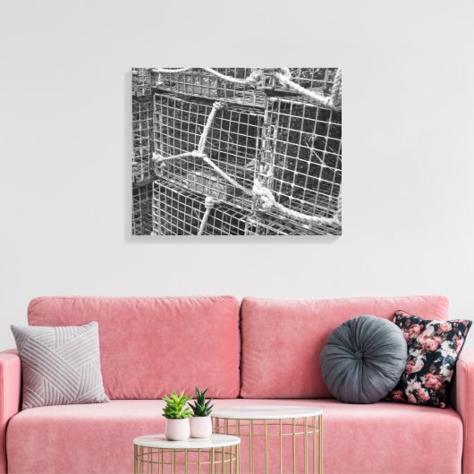 Lobster Trap Stack Canvas Afdruk (Insitu (Woonkamer))