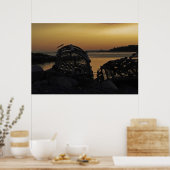 Lobster Trap Sunset Print (Keuken)