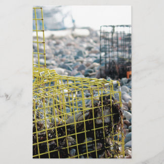 Lobster Traps on Rocky Beach