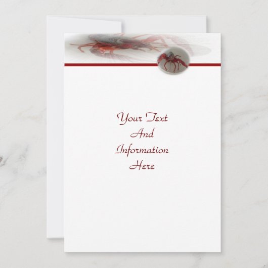 Lobster Uitnodiging (Voorkant)