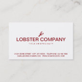 lobster visitekaartje (Achterkant)