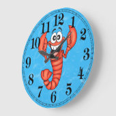 Lobster Wall Clock Grote Klok (Hoek)