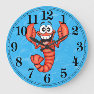 Lobster Wall Clock Grote Klok