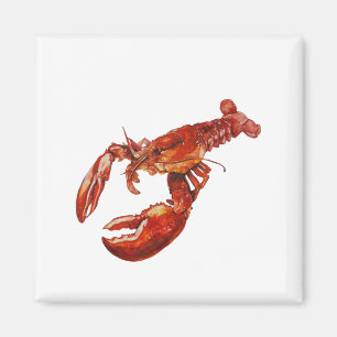 Lobster-waterverf Magneet