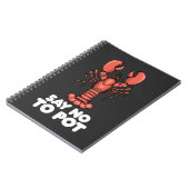 Lobster zegt nee tegen Pot Notitieboek (Linkerzijde)