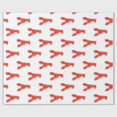 Lobsters die papier verpakken (Vlak)