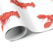 Lobsters die papier verpakken (Rol Hoek)