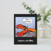 Lobsters met Briefkaart van bling (Staand voorkant)